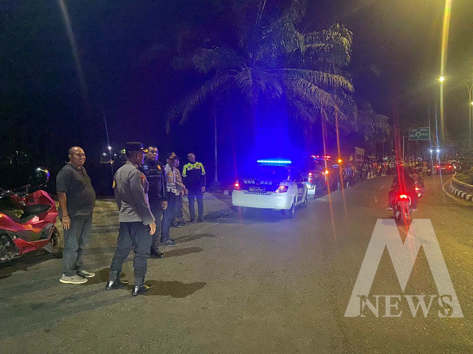 Polres Kediri bersama TNI gelar patroli skala besar