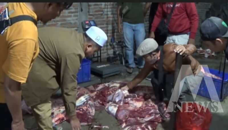 Satreskrim Polres Magetan amankan pelaku gelonggongan sapi potong