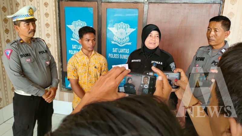 Satlantas Polres Sumenep amankan sopir truk Oleng