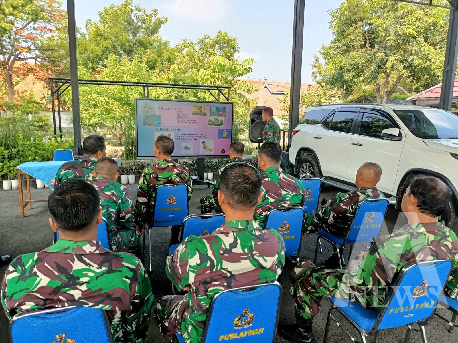 Puslatmar Kodiklatal Latihan Pengamanan Objek Vital Nasional