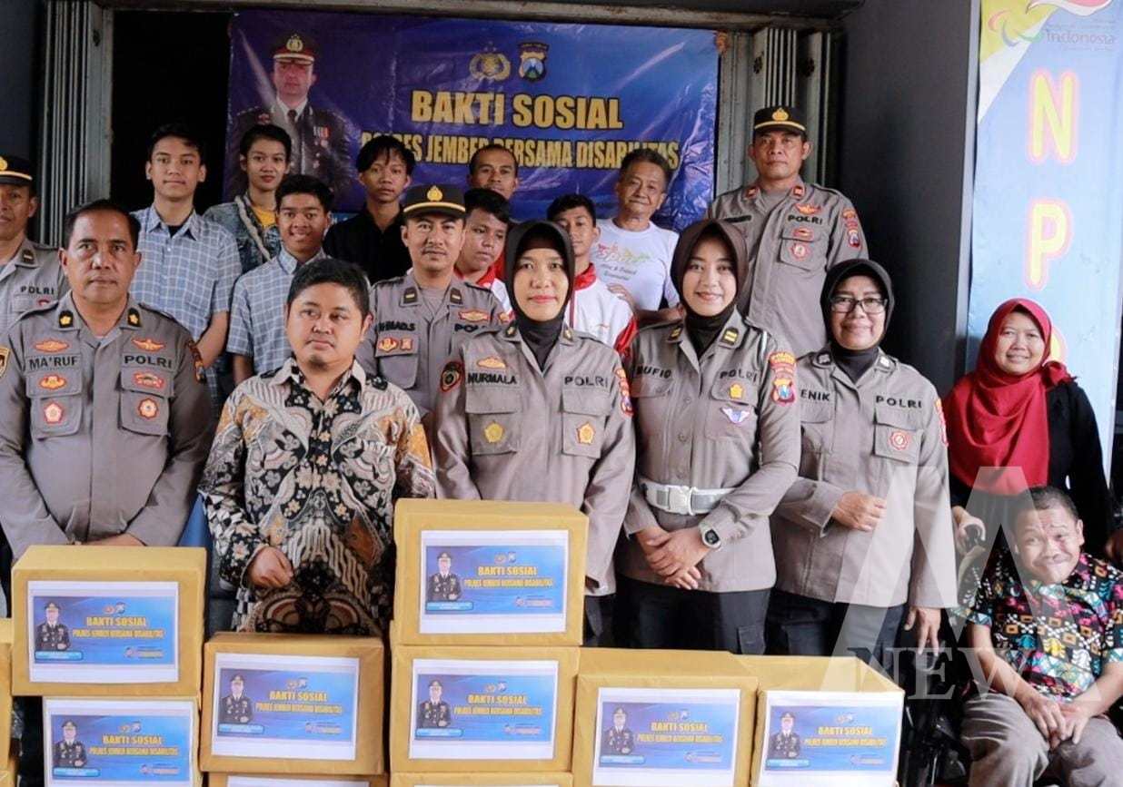 Polres Jember Sentuh Hati Disabilitas dan ODGJ
