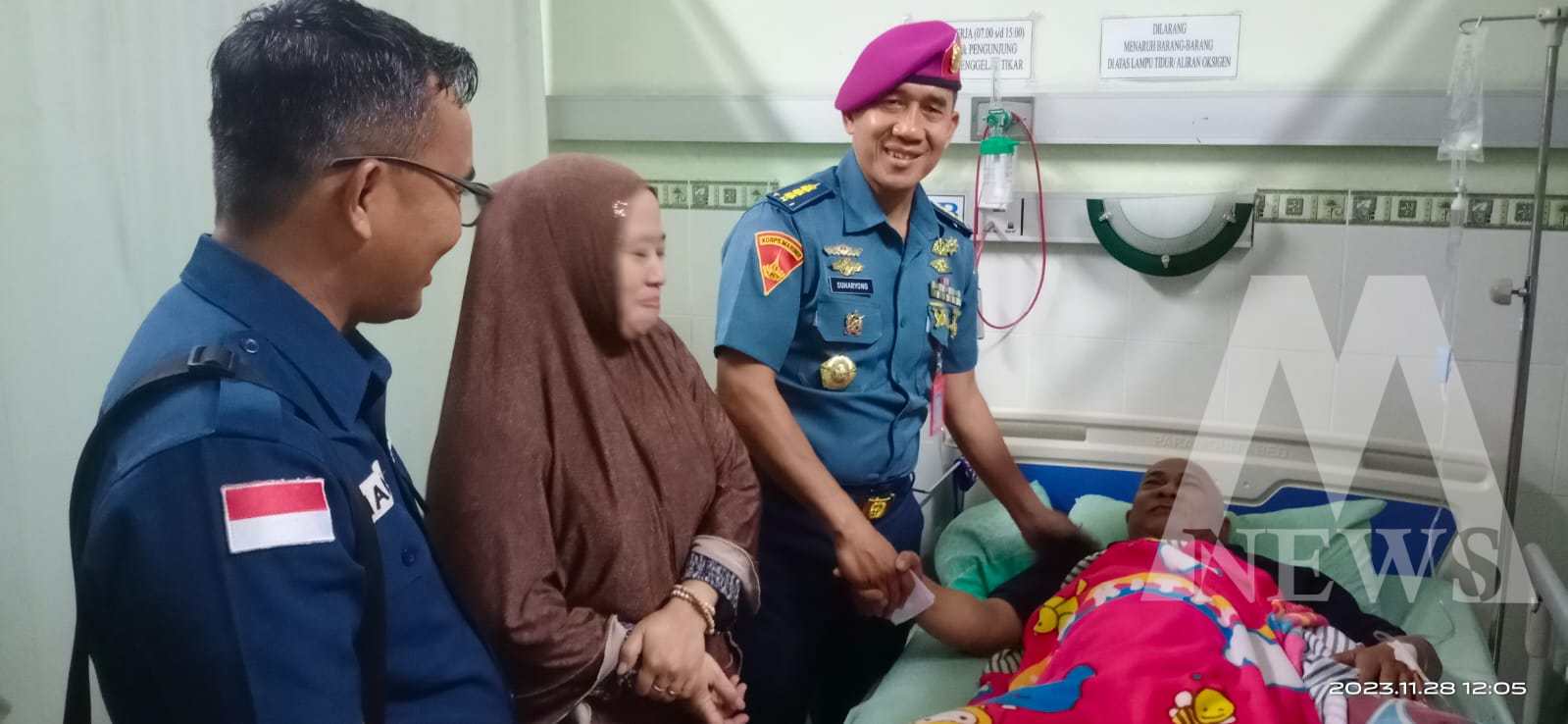 Kadispen Kodikalatal Kolonel Marinir Suharyono anjangsana ke anggota Dispen PNS