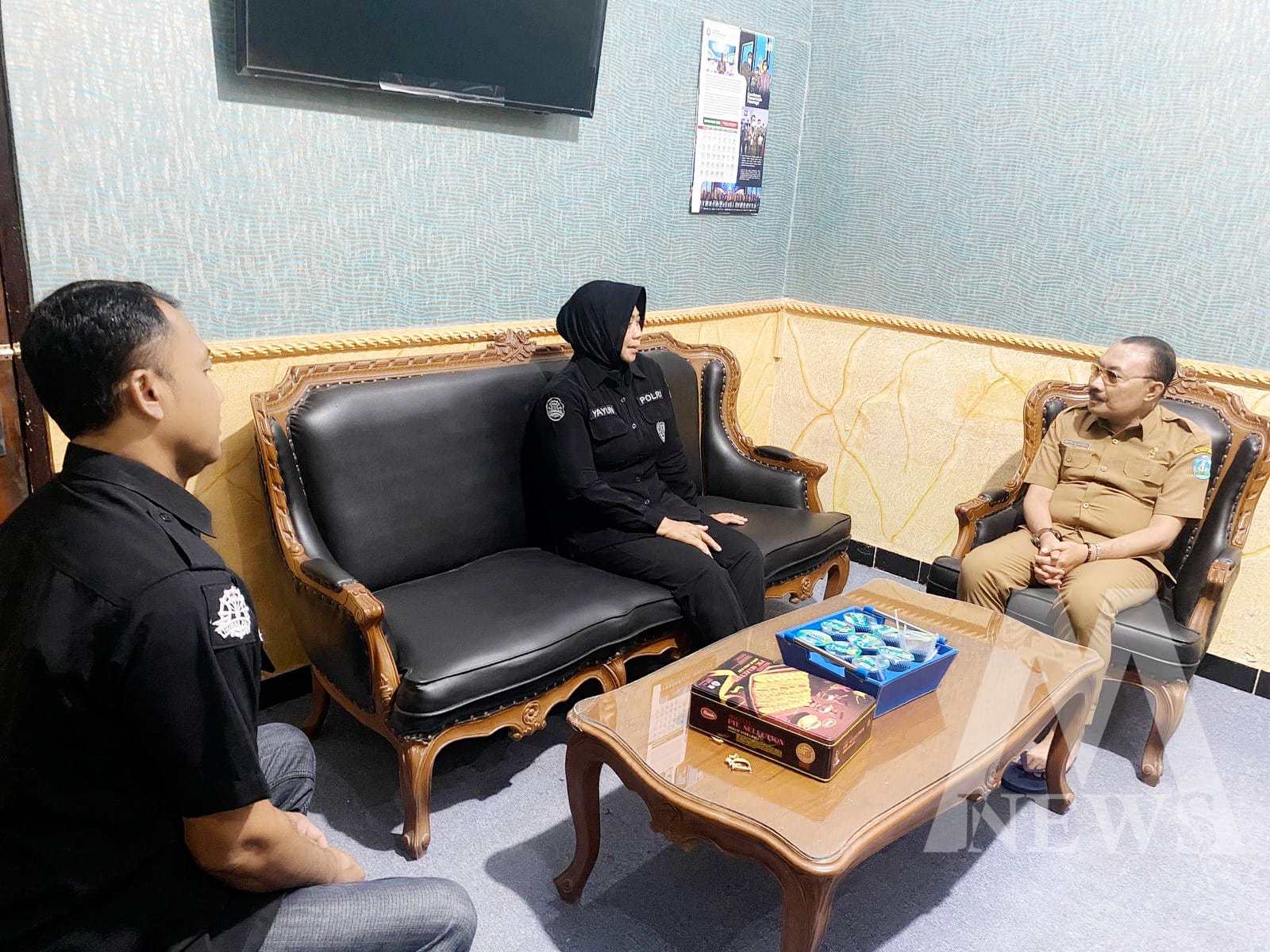 Polres Ponorogo saat kunjungan ke kantor Kominfo