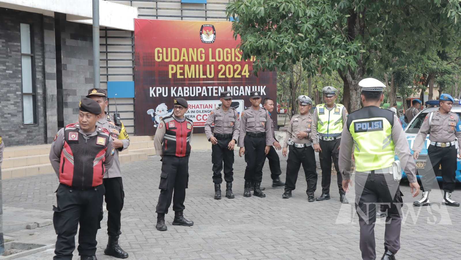 Polres Nganjuk gelar Patroli Skala Besar Gabungan