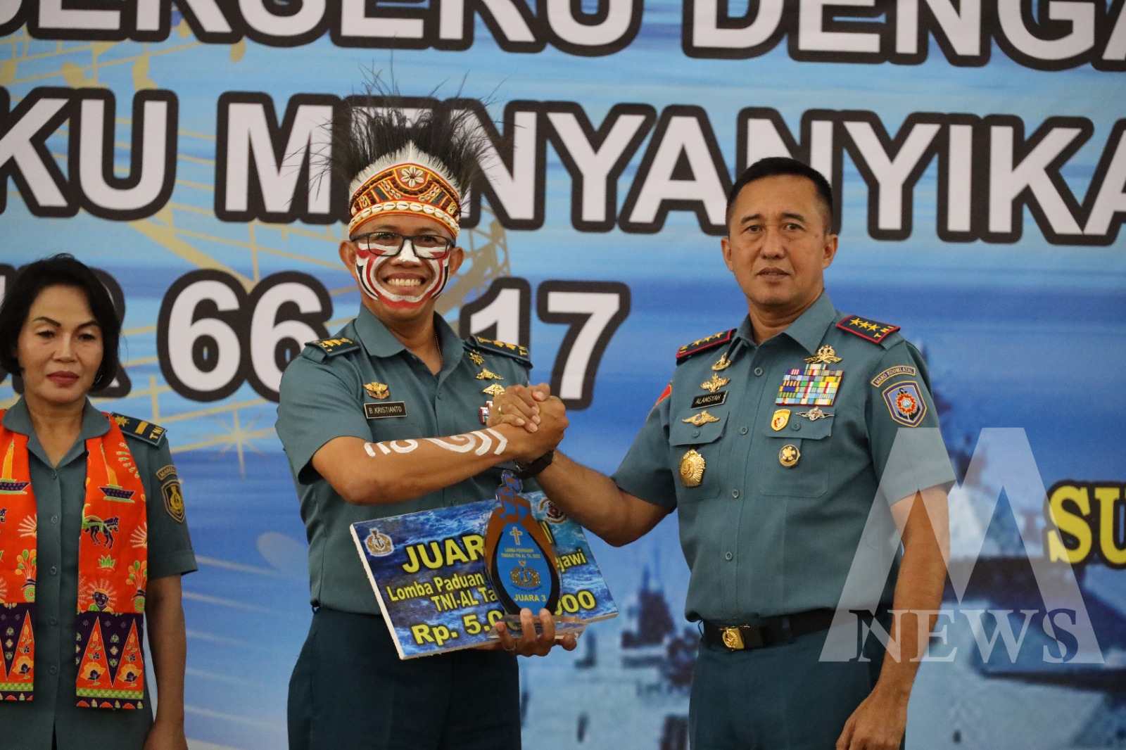 Dankodiklatal Letjen TNI Marinir Nur Alamsyah di acara sebarkan perdamaian dan persatuan