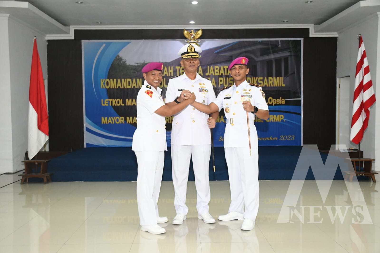 Danpuslatdiksarmil Kolonel Laut (P) Irwan S.P. Siagian pimpin sertijab Danseta Puslatdiksarmil Kodiklatal