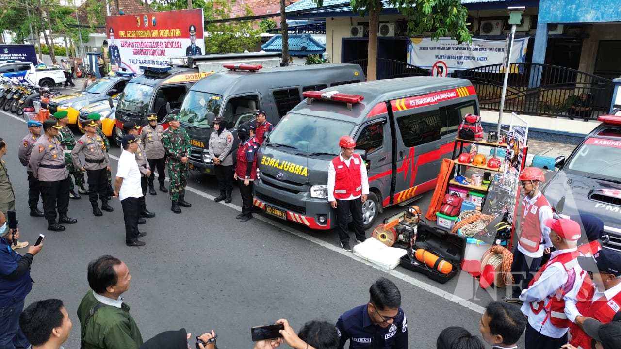 Polres Tulungagung gelar apel pasukan Antisipasi Bencana Hidrometeorologi