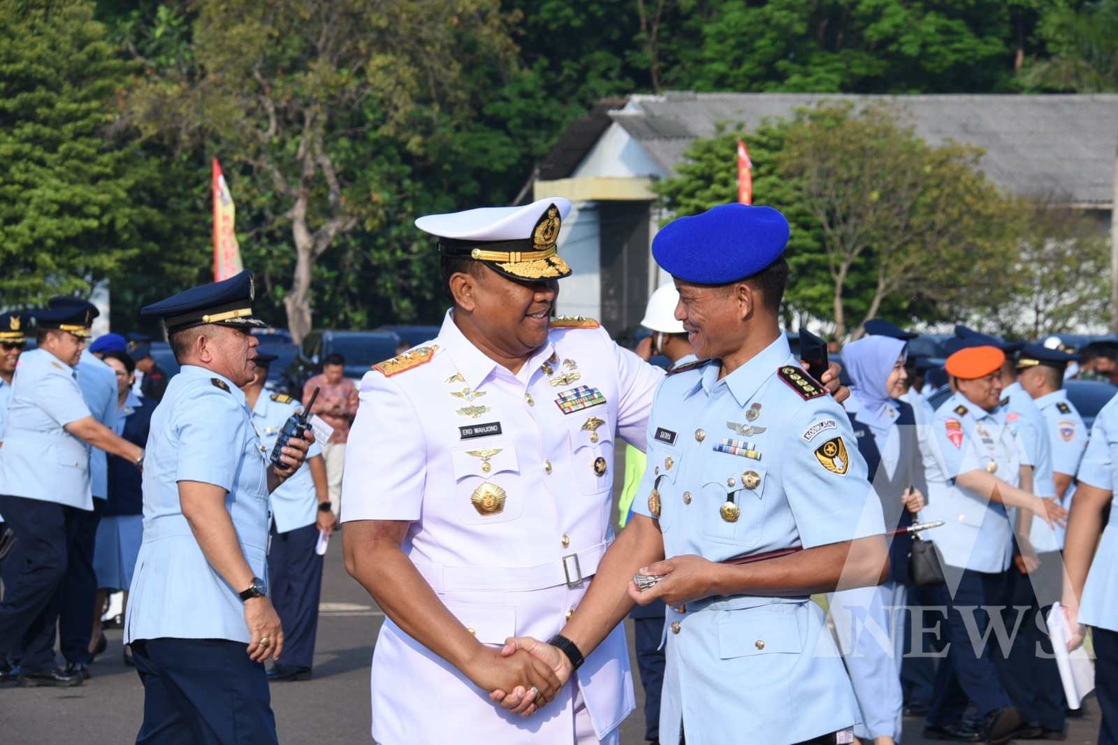 Wadan Kodiklatal Laksda TNI Eko Wahjono hadiri sertijab Pangkoopsudnas dan Dankodiklat TNI AU