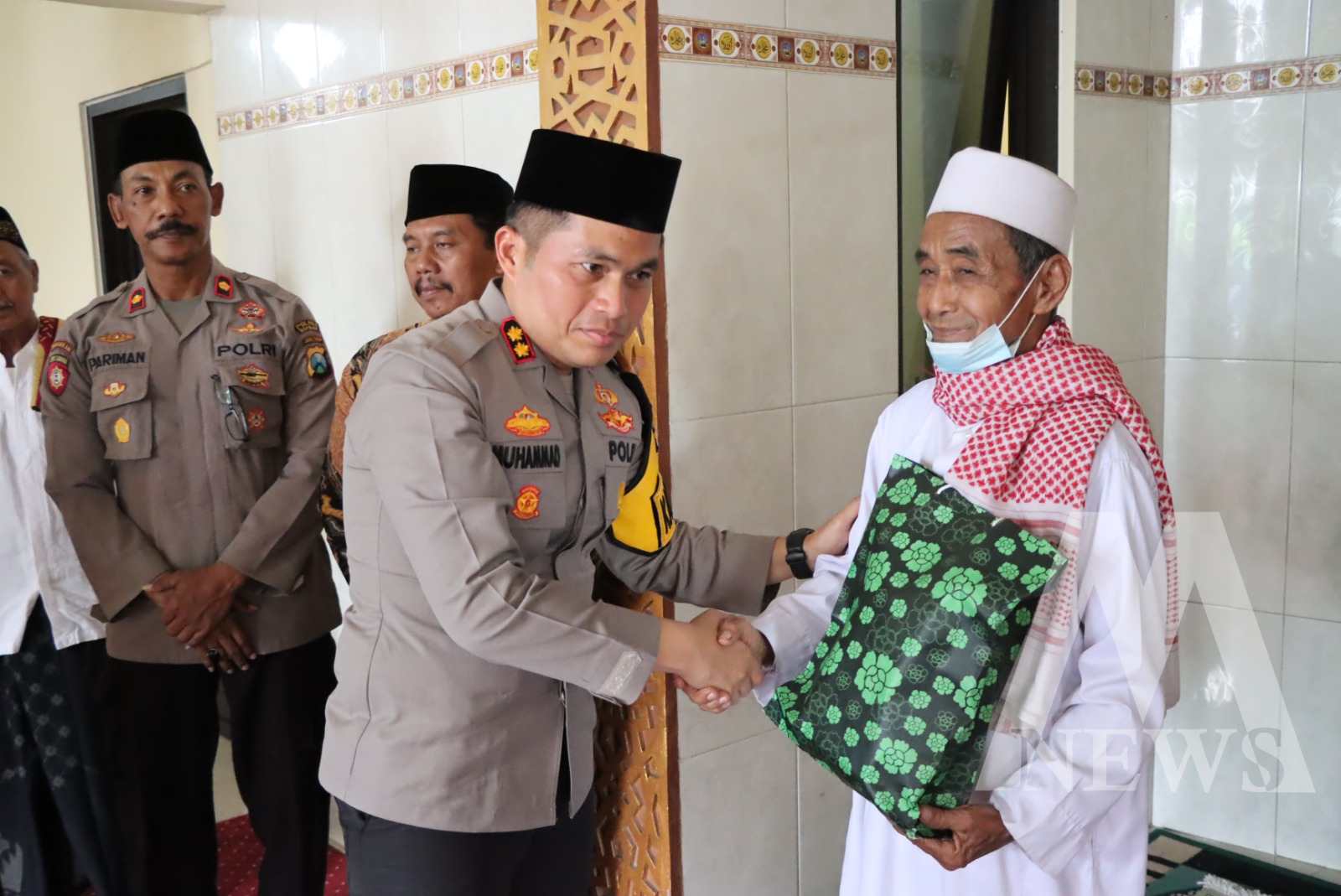 Kapolres Nganjuk AKBP Muhammad saat Jum'at Curhat