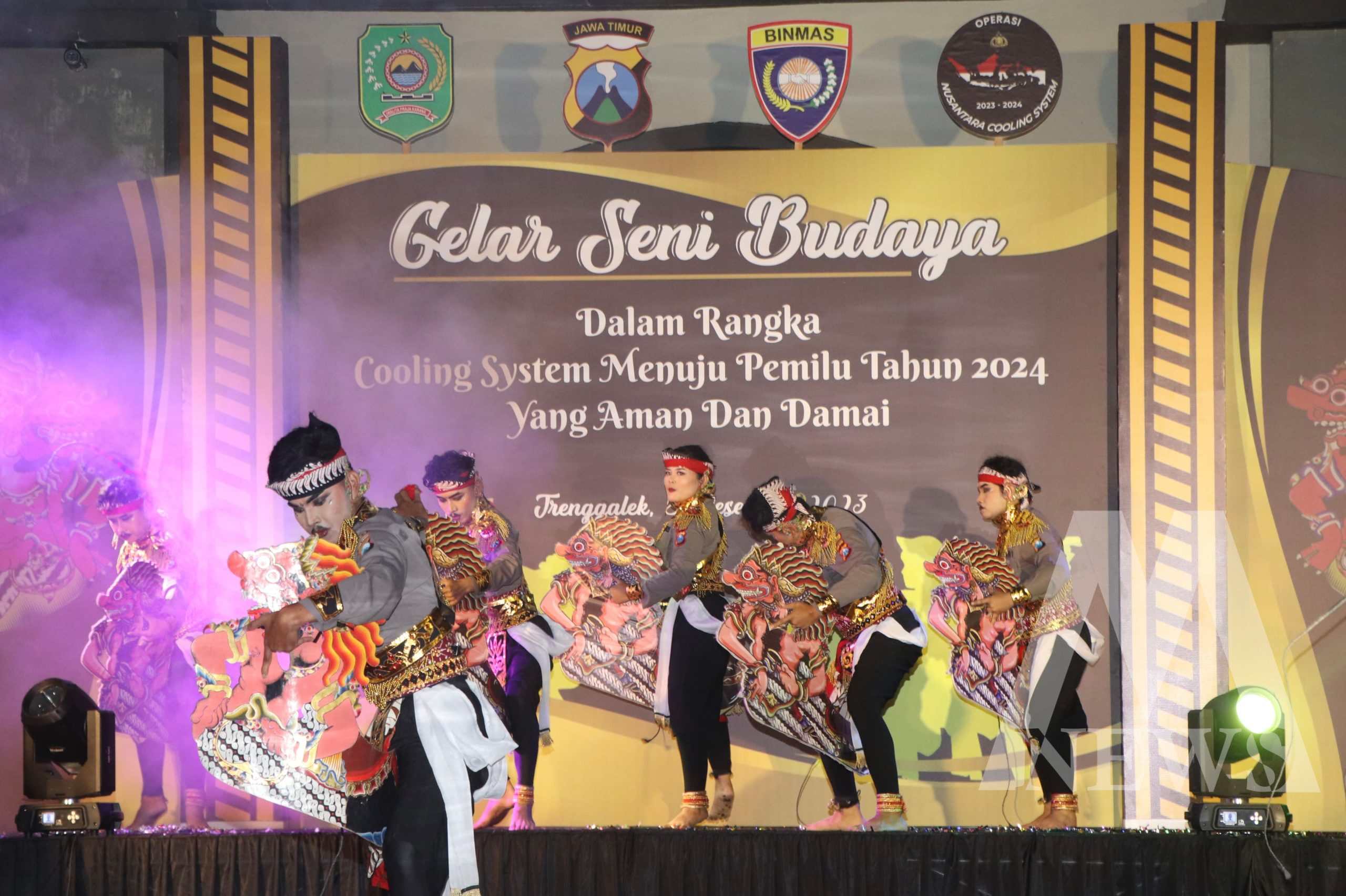 Polres Trenggalek Gelar Seni Budaya Sukseskan Pemilu 2024