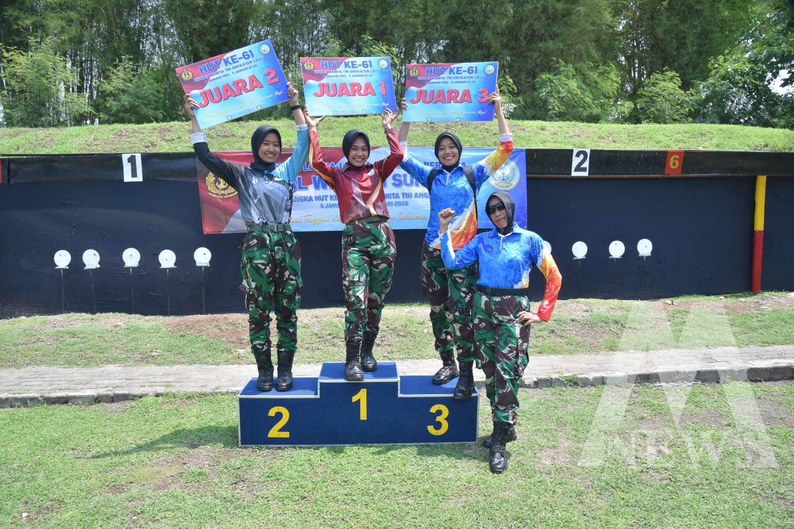 Tim Tembak Kodiklatal raih gelar juara Umum lomba menembak HUT ke-61 Kowal