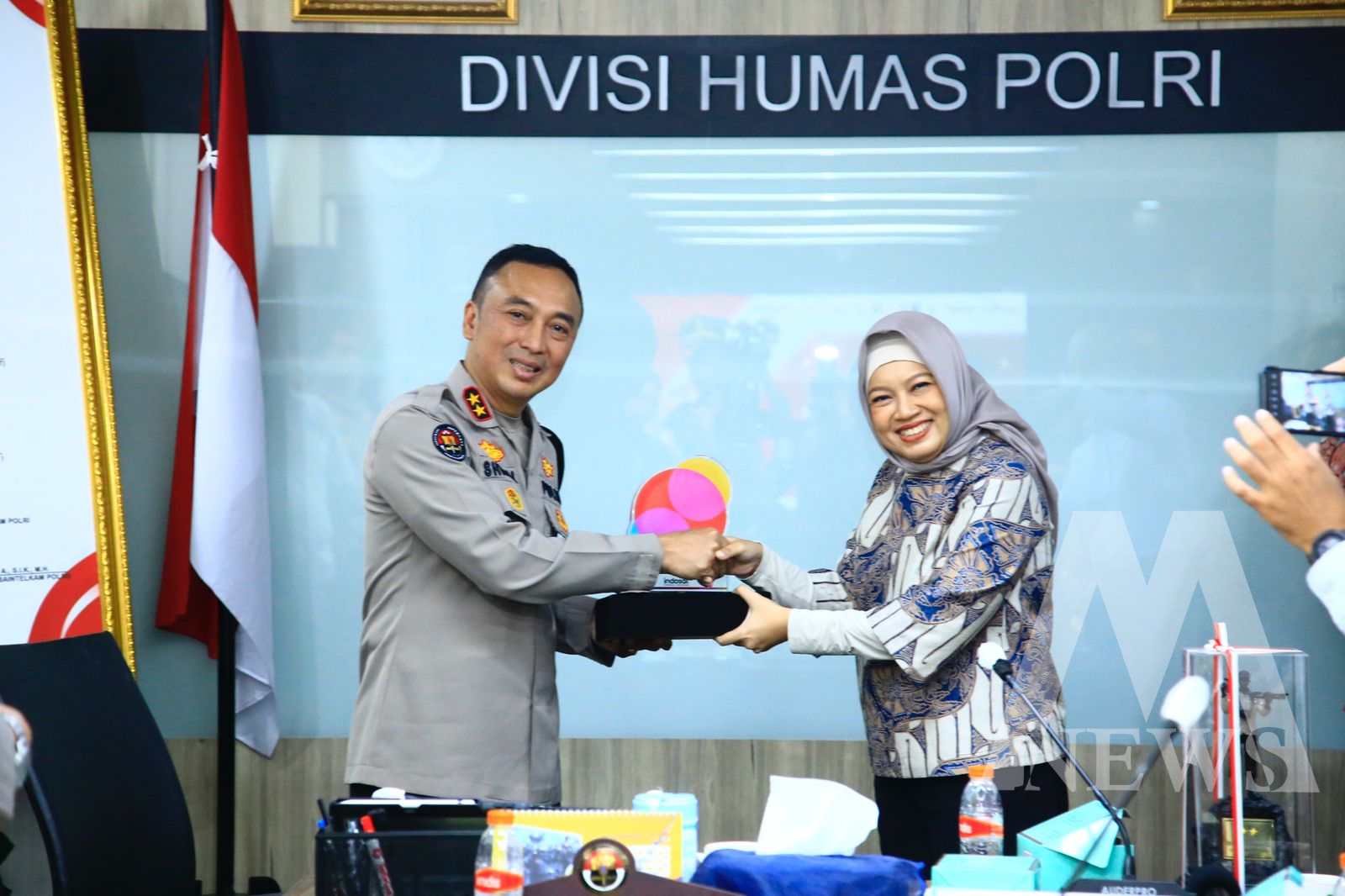 Kadiv Humas Polri Irjen Shandi Nugroho saat terima kunjungan ATSI