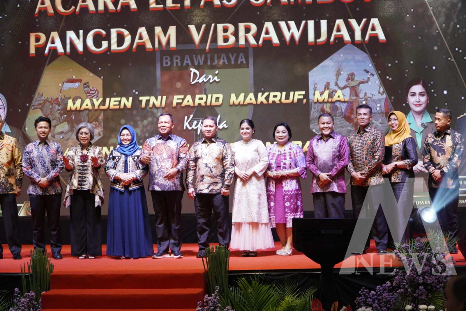 Dankodikmar Kodikalatal Brigjen TNI Marinir Samson Sitohang hadiri pisah sambut Pangdam V Brawijaya Farid Makruf