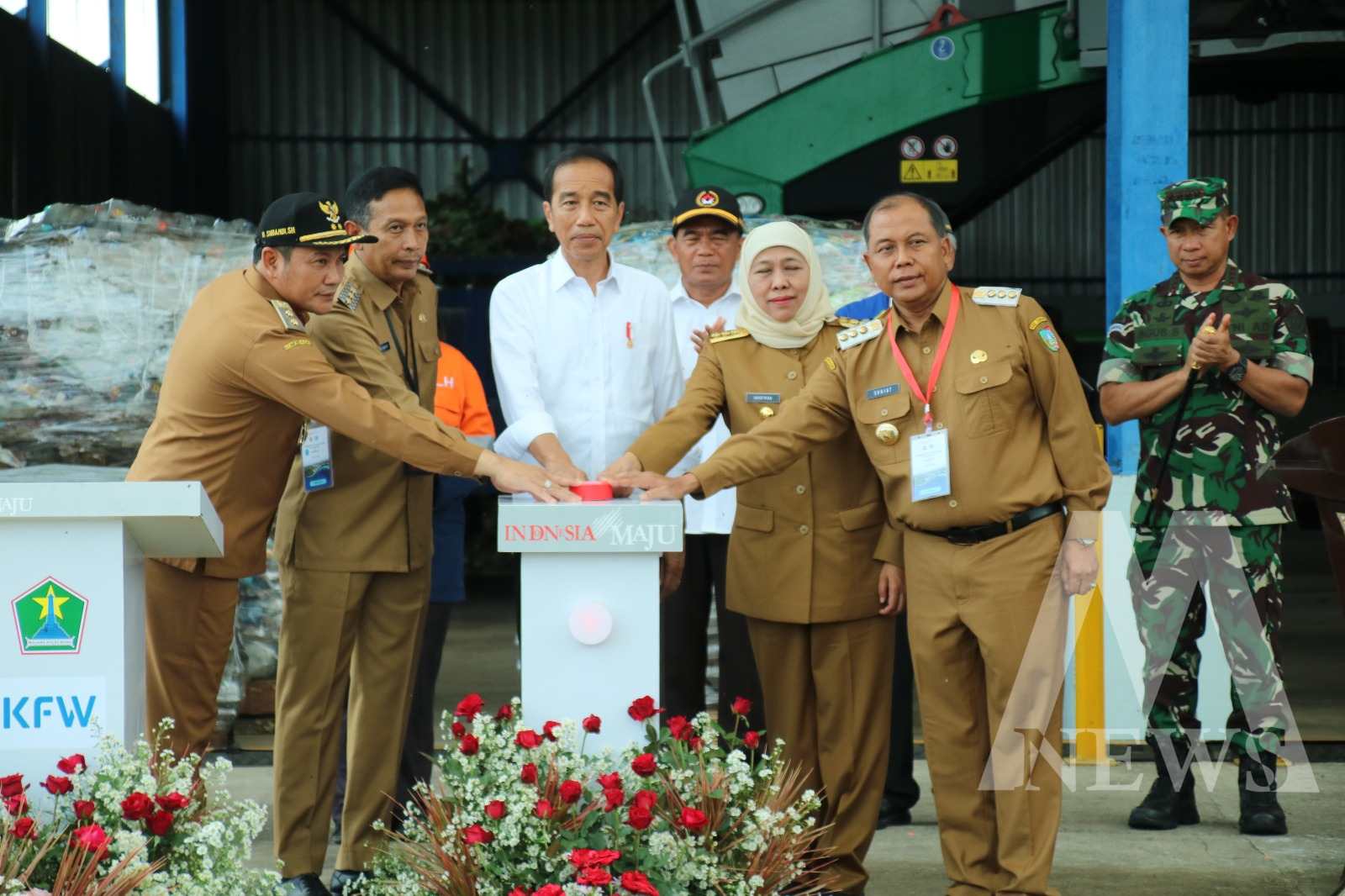 Presiden Jokowi meresmikan Pasar Induk Among Tani Kota Batu