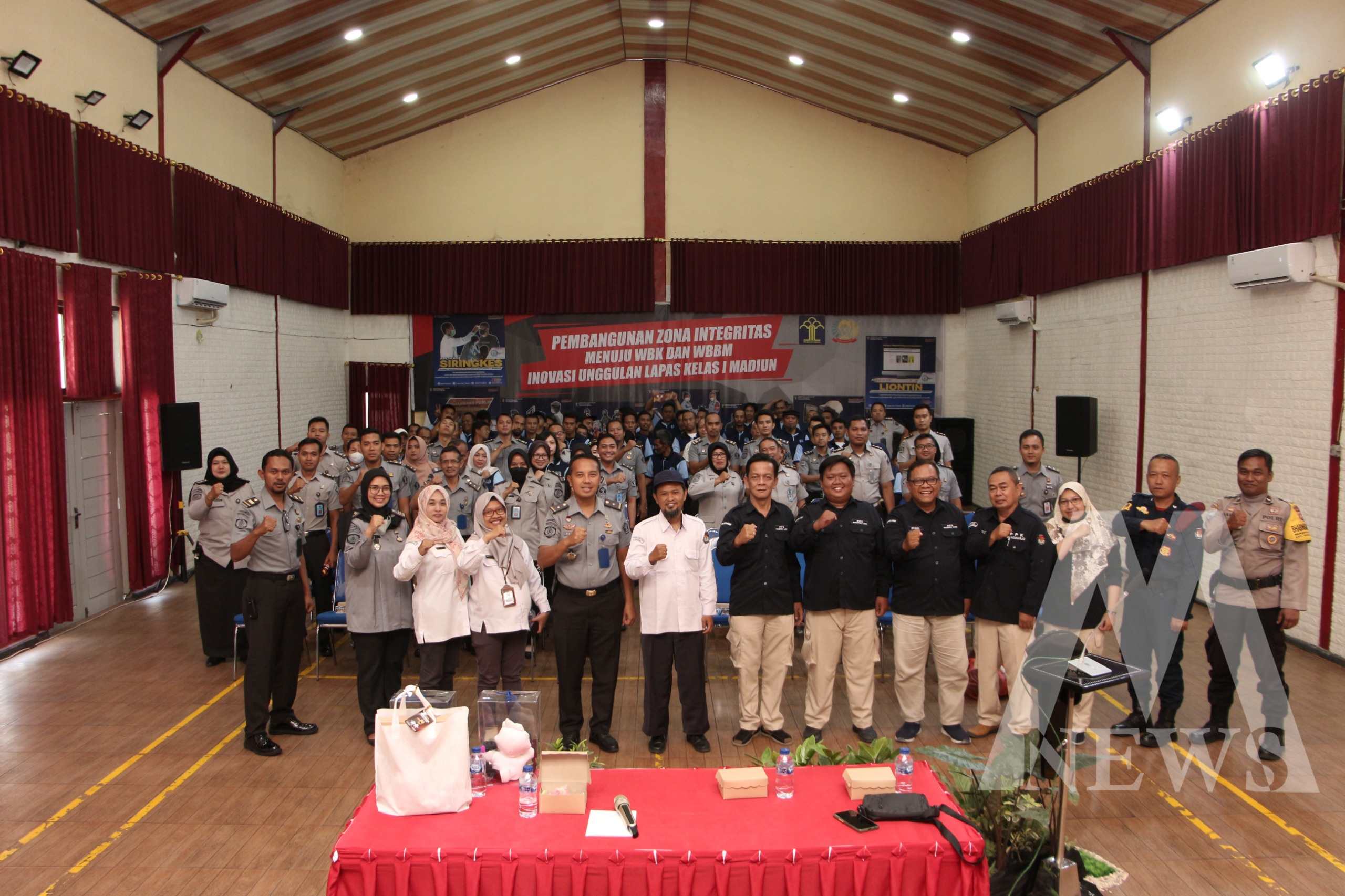 Polres Madiun Kota dan Lapas Kelas I Madiun sosialisasi Pemilu Damai 2024