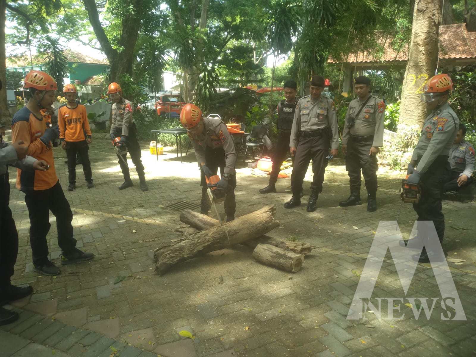 Polres Kediri Kota bersama dinas terkait lakukan pelatihan kemampuan penyelamatan