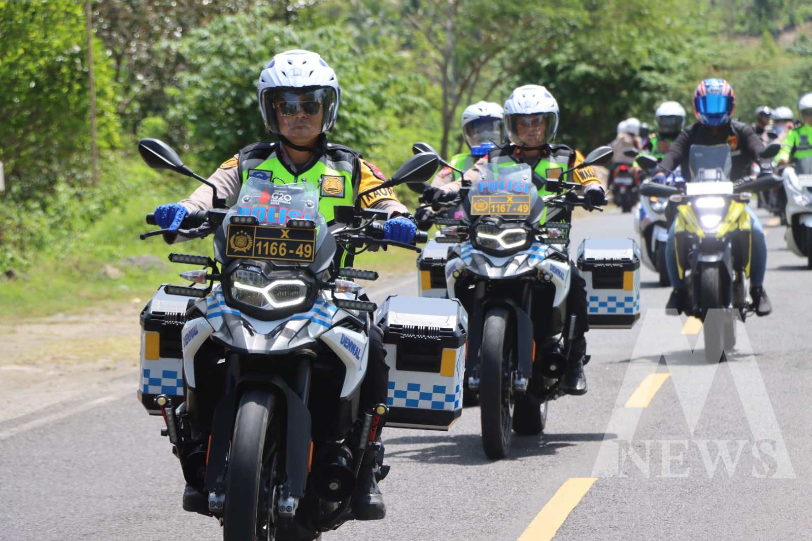 Kapolres Tulungagung AKBP Teuku Arsya Khadafi saat pimpin patroli motor