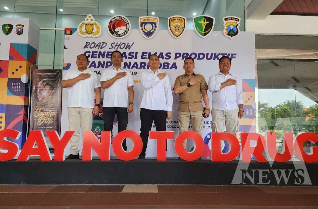 Ditresnarkoba Polda Jatim gelar Road Show Generasi Emas Produktif Tanpa Narkoba