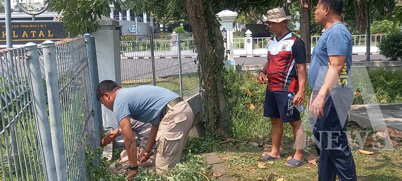 Lomba Kebersihan Antar Satker, Dispen Kodiklatal Laksanakan Korve