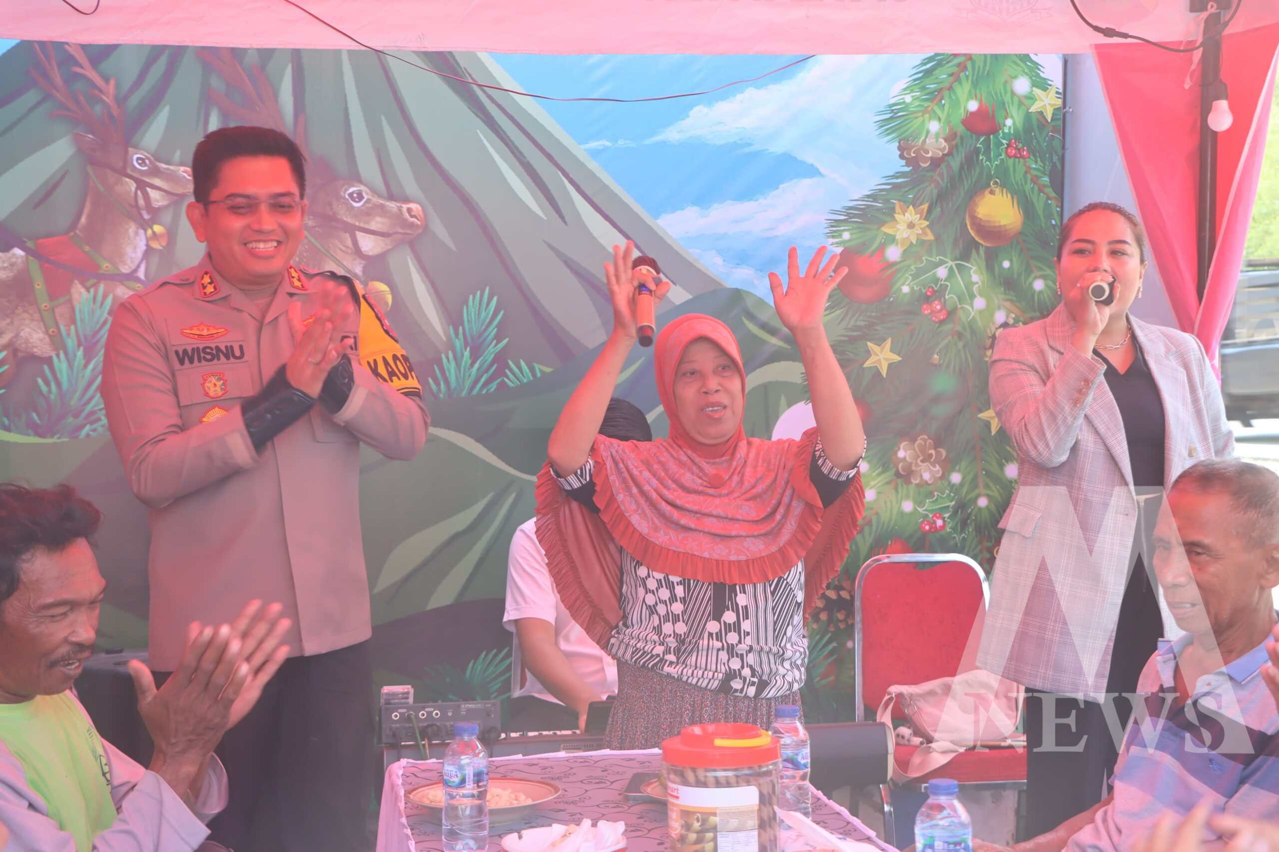 Kapolres Probolinggo AKBP Wisnu Wardana saat Jum'at Curhat