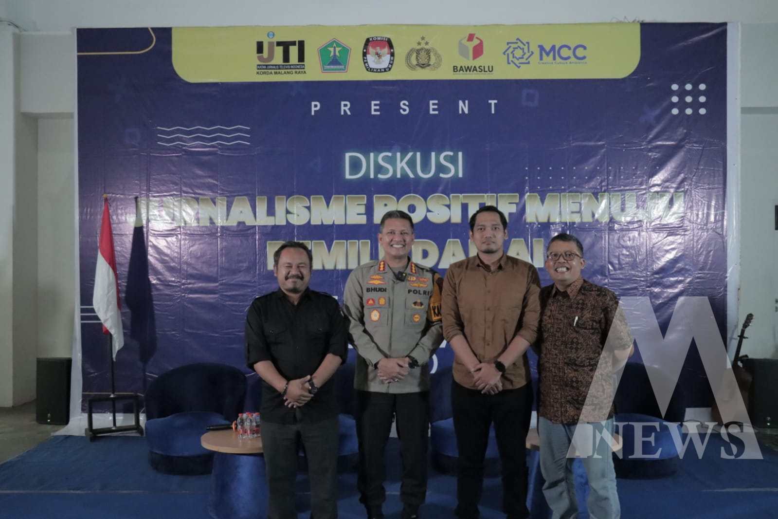 Kapolresta Malang Kota Bersama IJTI Korda Malang Raya wujudkan Pemilu Damai