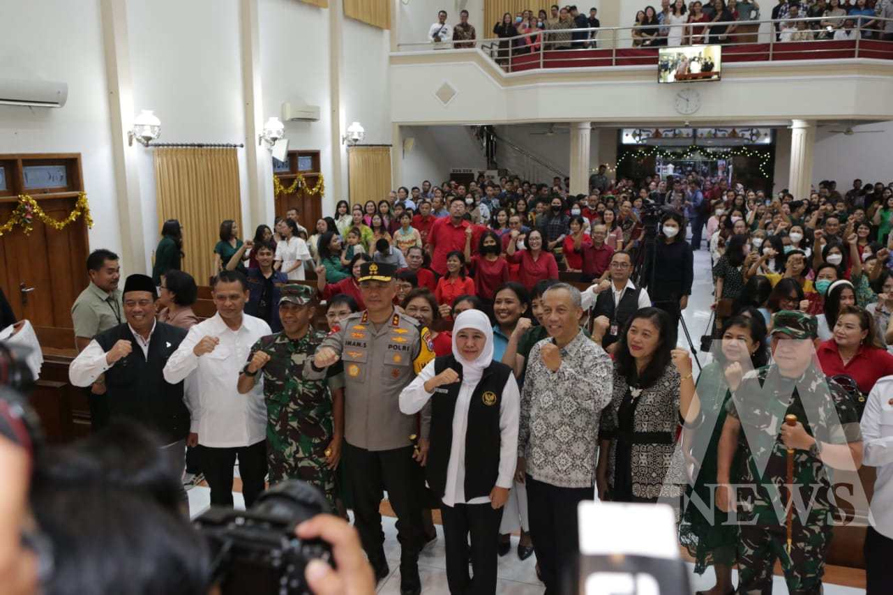 Kapolda Jatim dan Forkopimda cek Gereja persiapan Natal Nasional