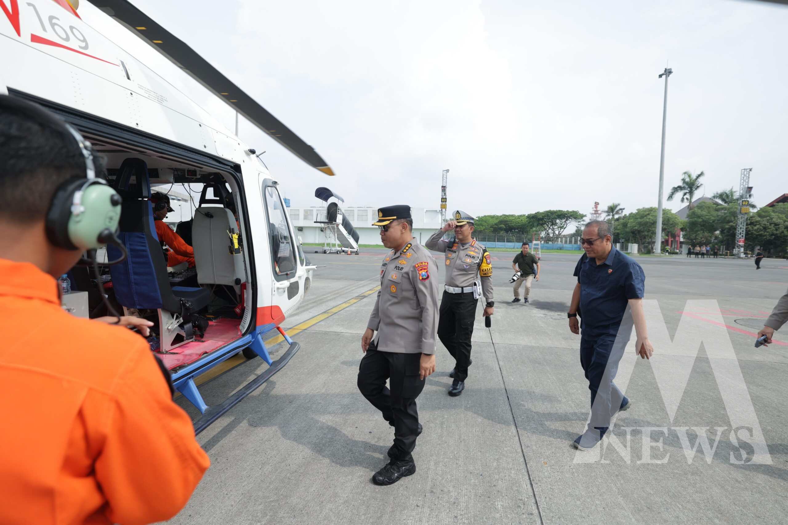 Satgas Opsda Operasi Lilin Semeru 2023 Polda Jatim cek jalur Via Udara