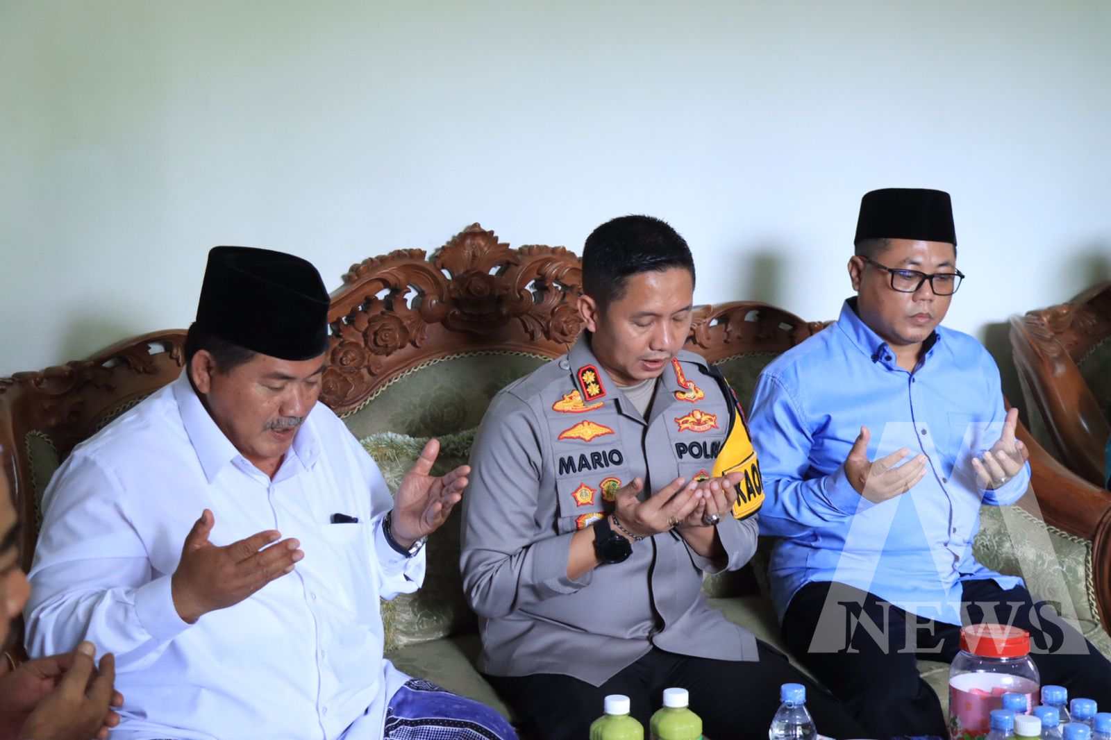 Kapolres Bojonegoro AKBP Mario Prahatinto silaturahmi ke Ketua FKUB