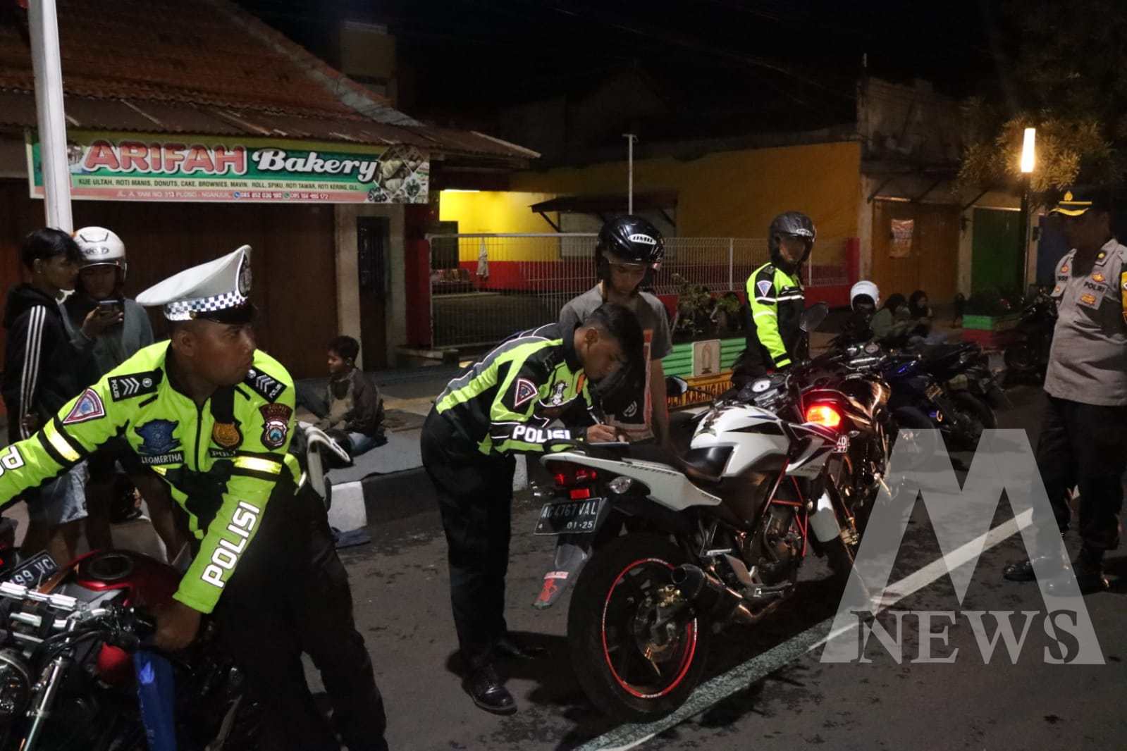 Polres Nganjuk Patroli Serentak Jelang Malam Pergantian Tahun 2023