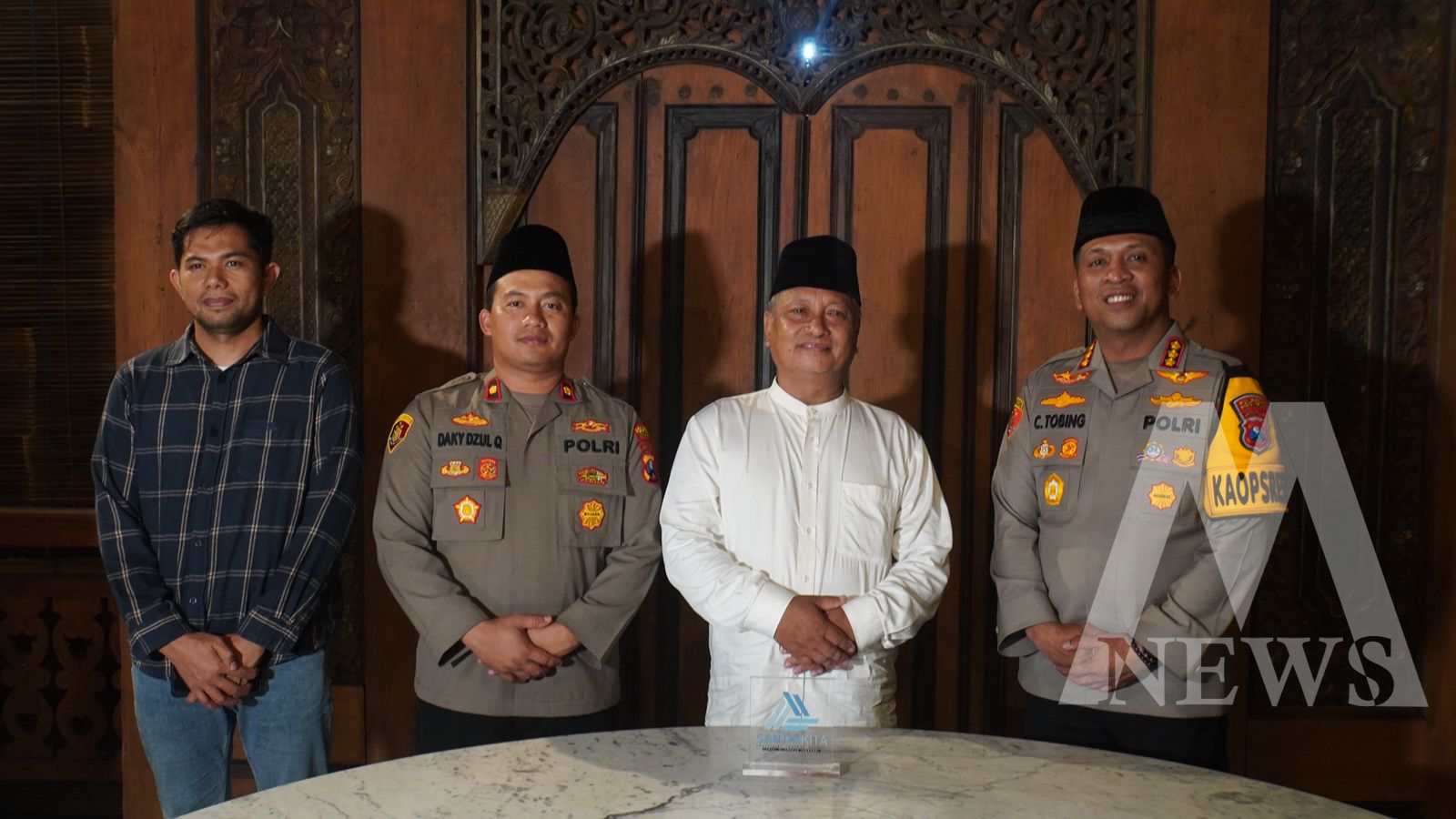 Kapolresta Sidoarjo Kombespol Christian Tobing silaturahmi ke Ponpes modern Al Amanah