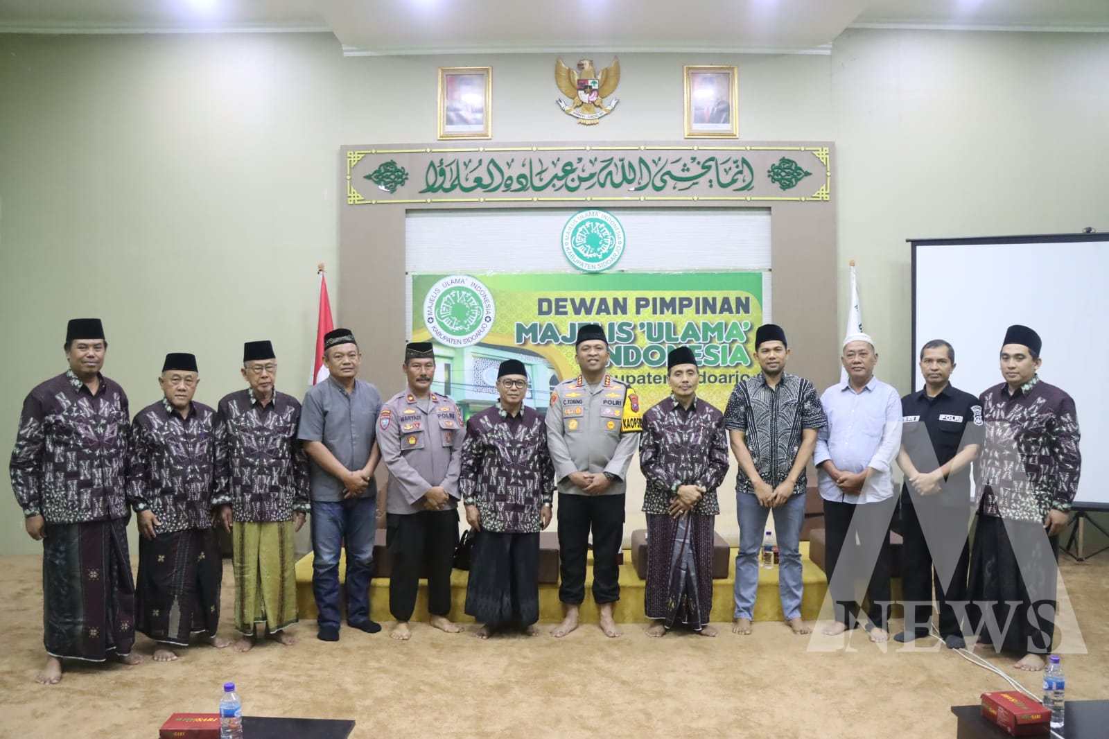 Kapolresta Sidoarjo Kombespol Christian Tobing silaturahmi ke MUI