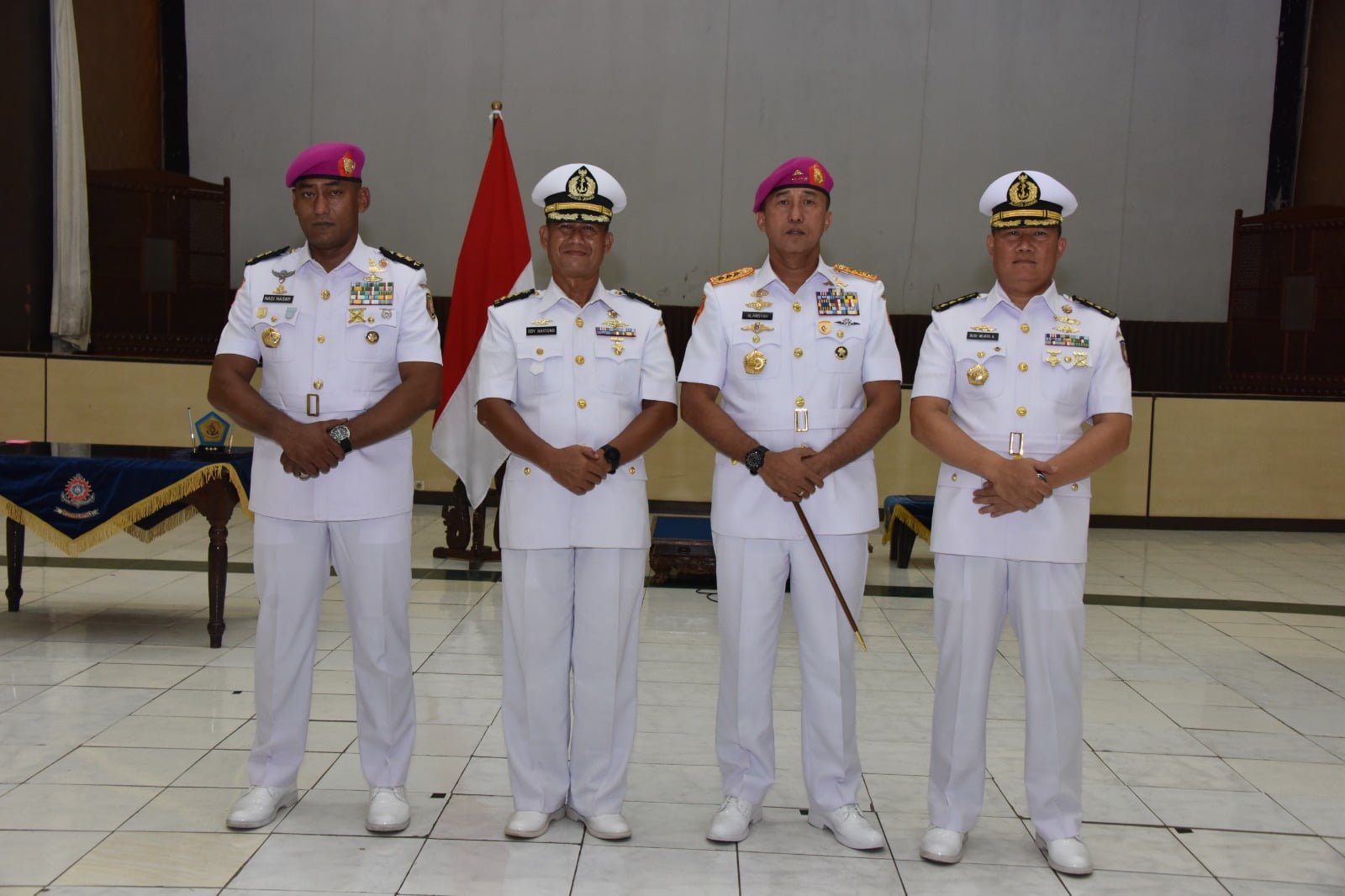 Dankodiklatal Letjen TNI Marinir Nur Alamsyah saat pimpin sertijab