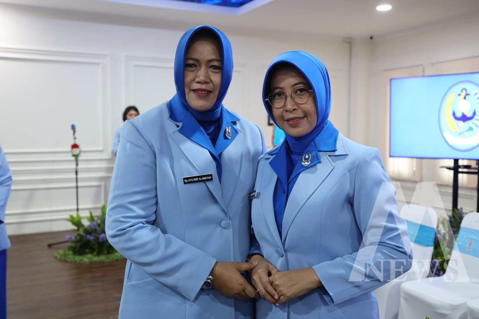 Ketua Gabungan Jalasenastri Kodiklatal Ny. Ayu Nur Alamsyah hadiri Pengangkatan Ketua CBS Jalasenastri STTAL