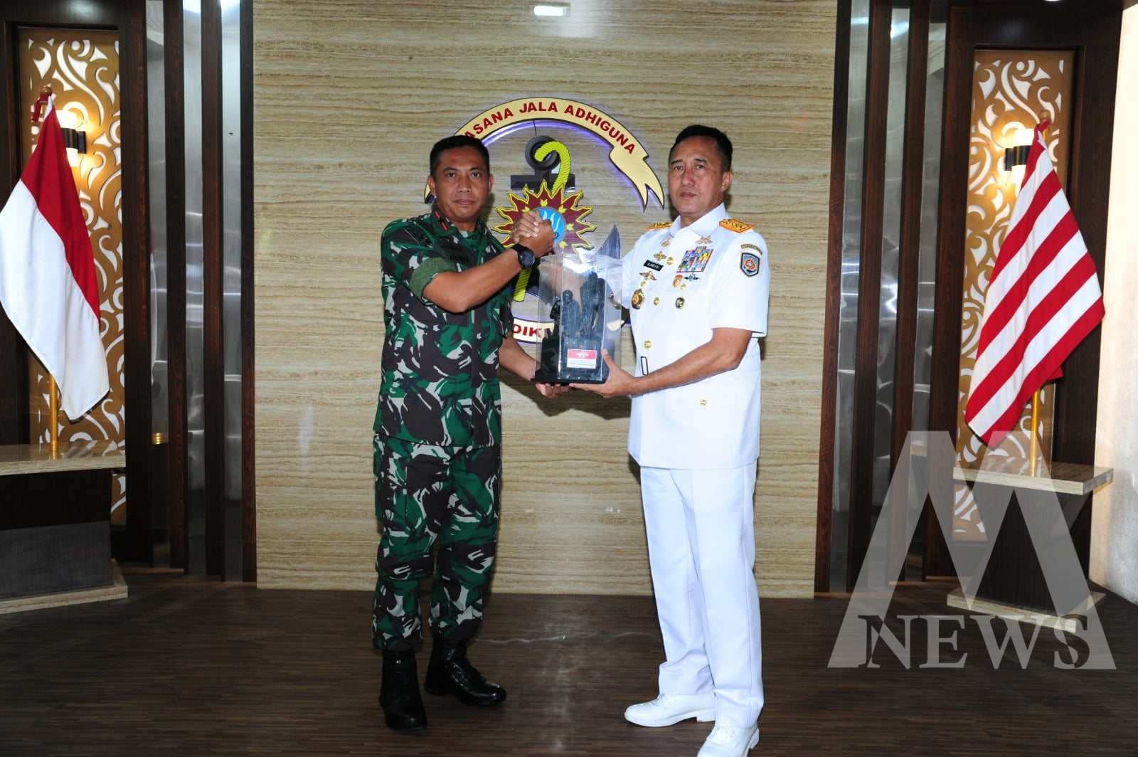 Dankodiklatal Letjen TNI Marinir Nur Alamsyah terima courtesy call Danpuskopaska TNI AL