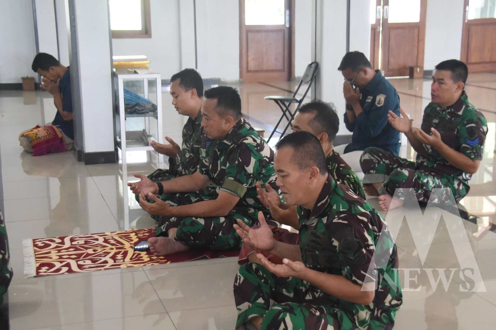 Dankodiklatal Letjen TNI Marinir Nur Alamsyah ikuti doa bersama jelang hari Dharma Samudera