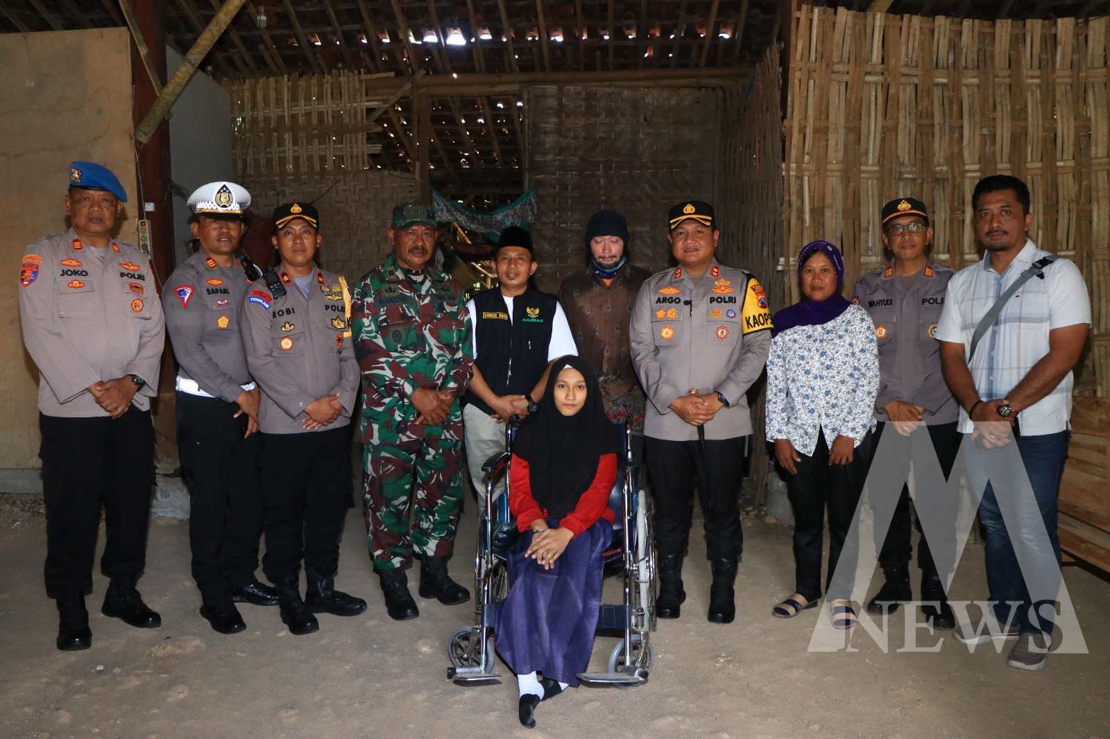 Polres Ngawi bersama Baznas di Rumah penyandang Disabilitas