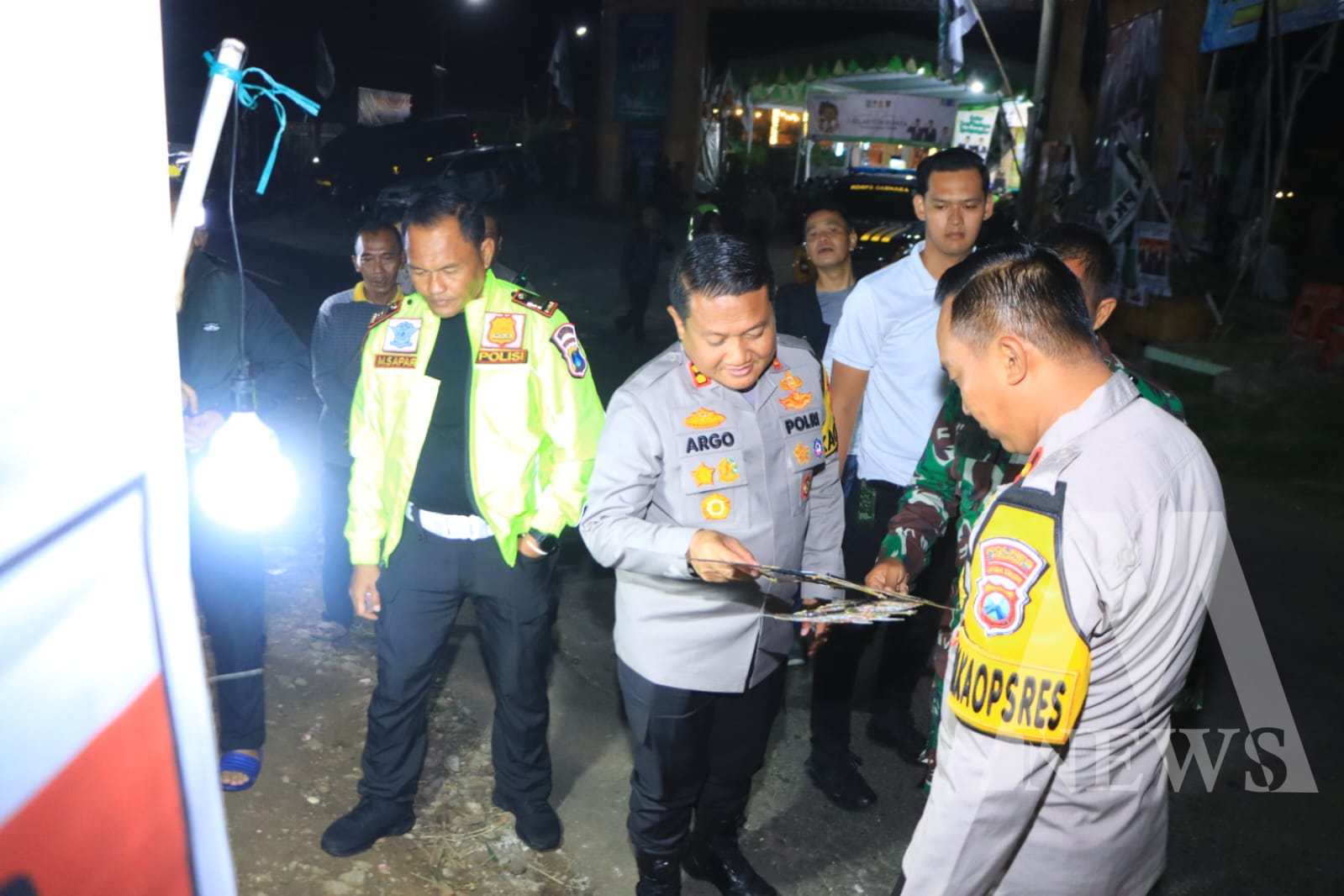 Kapolres Ngawi AKBP Argowiyono lakukan patroli Dialogis