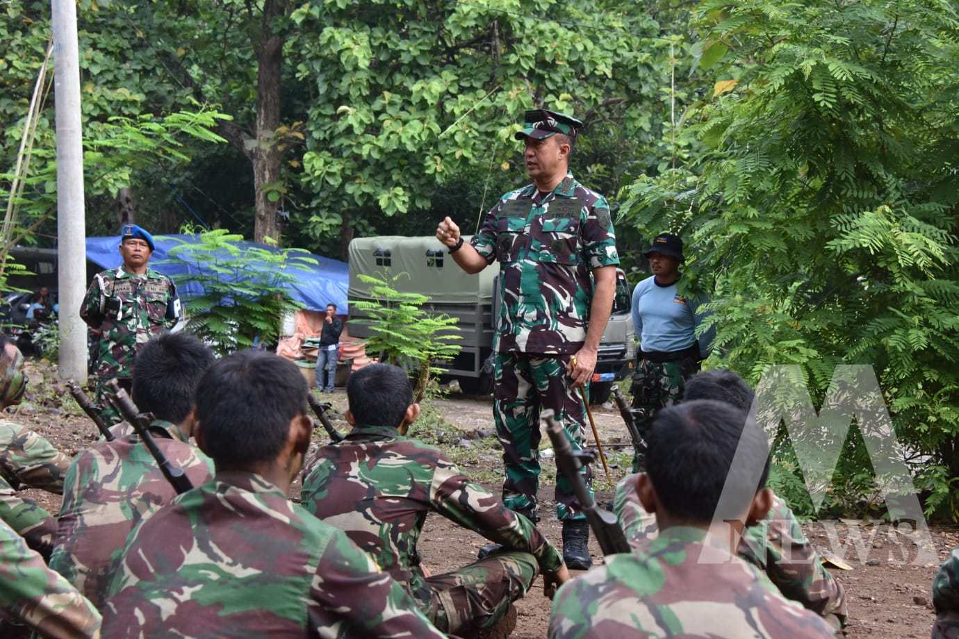 Dankodiklatal Letjen TNI Marinir Nur Alamsyah saat berikan pengarahan