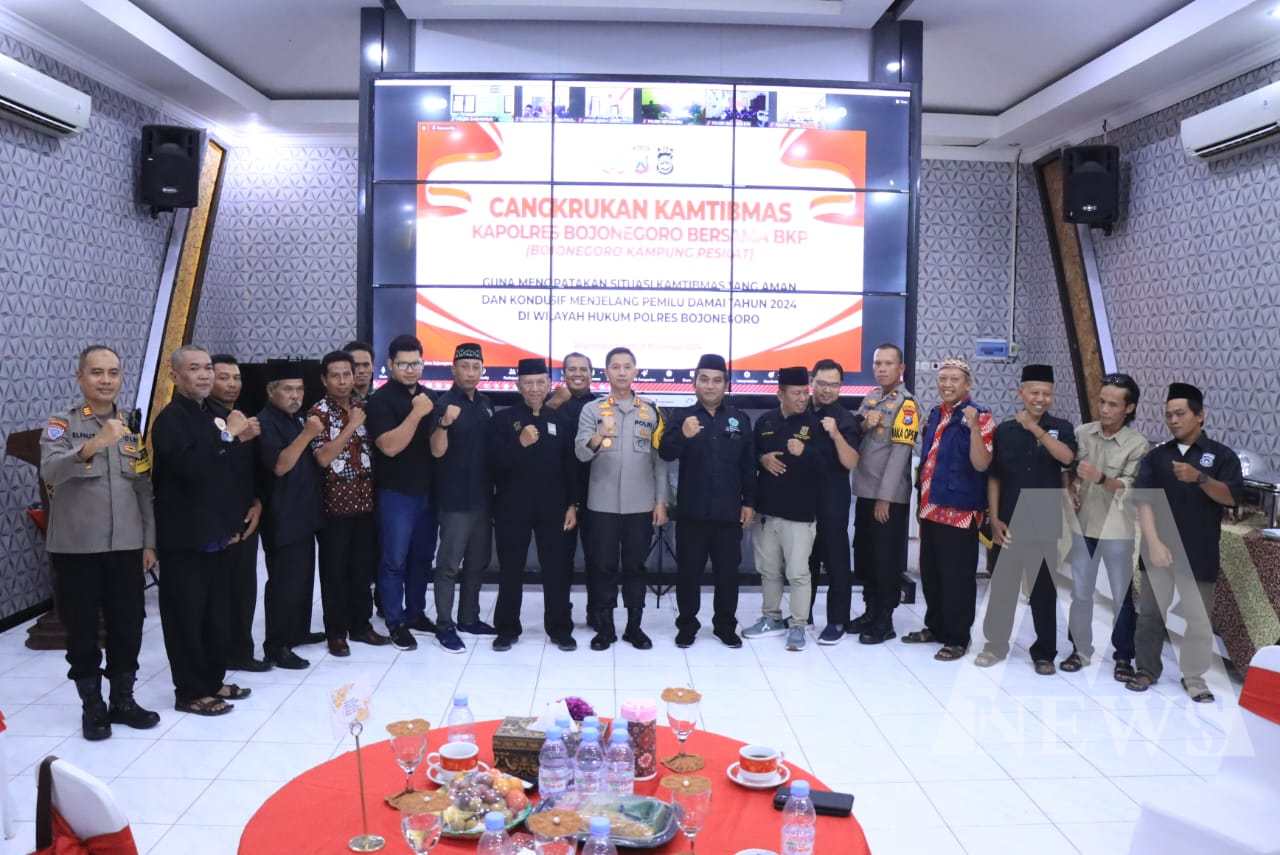 Polres Bojonegoro Bersama BKP lakukan Deklarasi Pemilu Damai