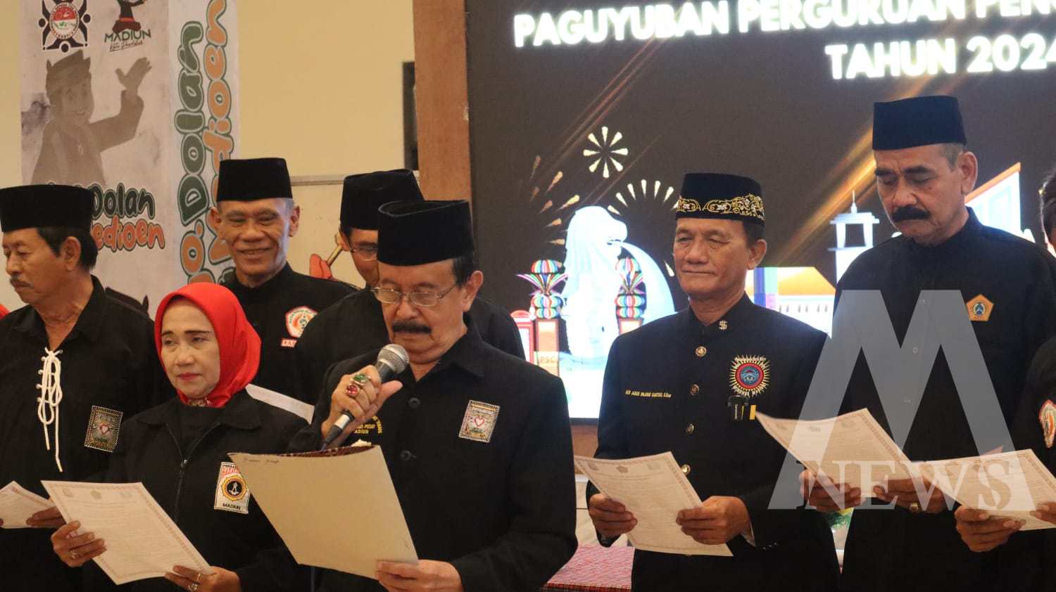 Polres Madiun Kota dan Pengurus Paguyuban Perguruan Pencak Silat Madiun gelar Deklarasi Pemilu Damai
