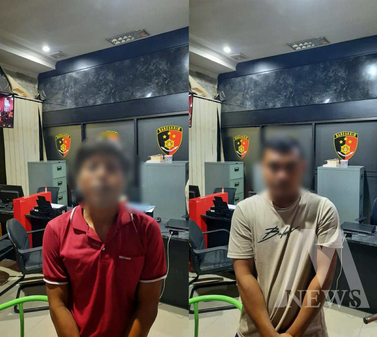 Pelaku pencuri helm diamankan Polisi beserta barang buktinya