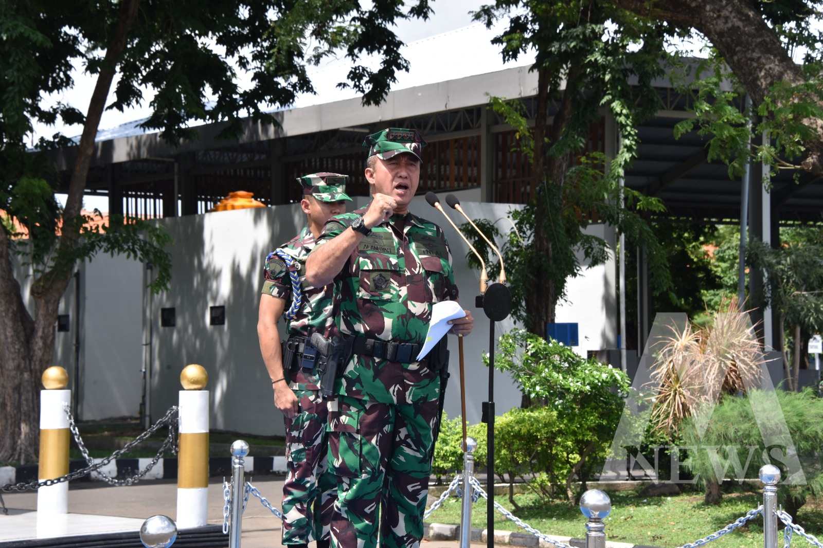 Dankodiklatal Letjen TNI Marinir Nur Alamsyah sambut Jalasena Muda Penjaga Negeri
