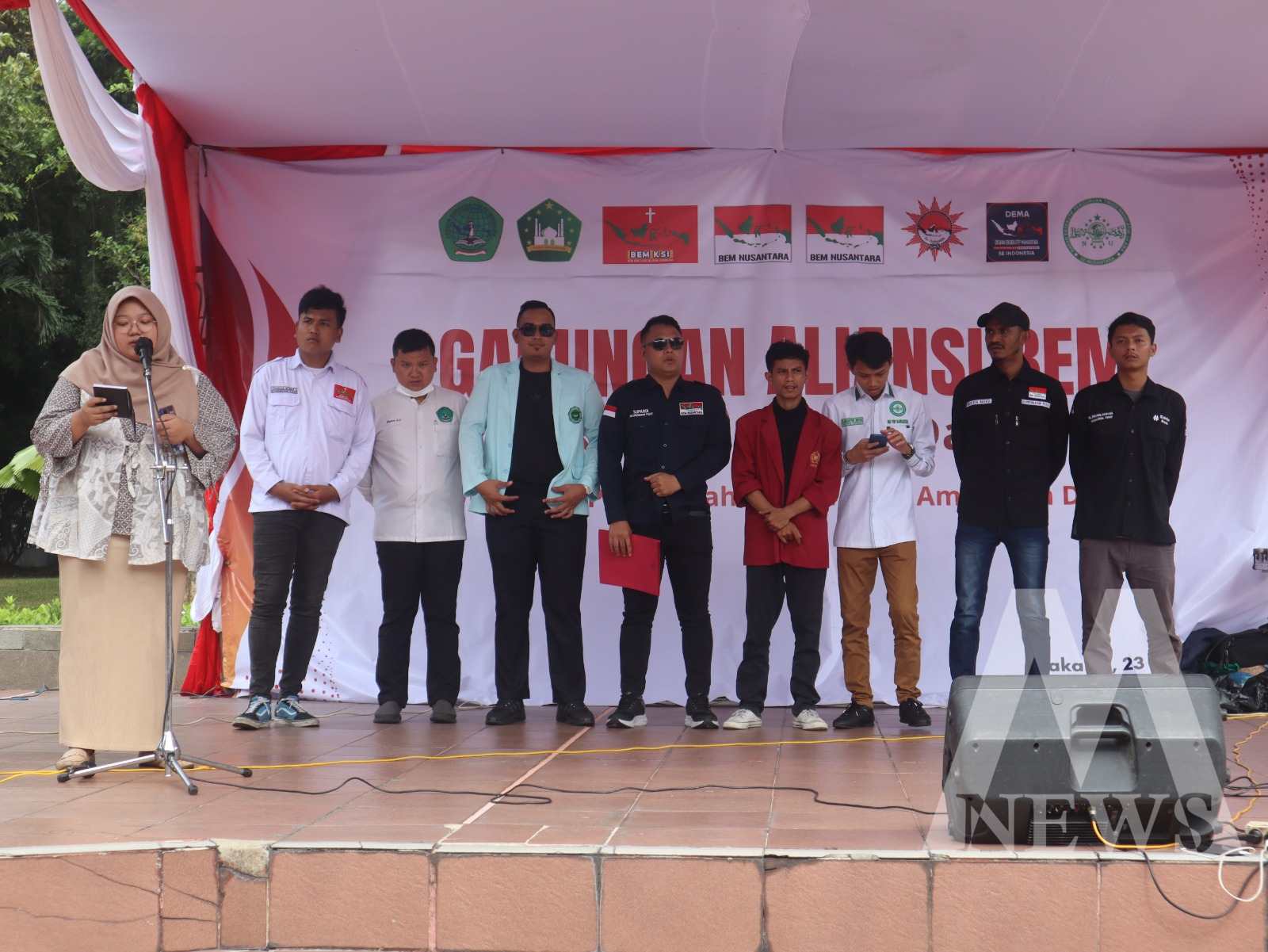 Gabungan Aliansi BEM Deklarasi Kawal Pemilu Aman dan Damai