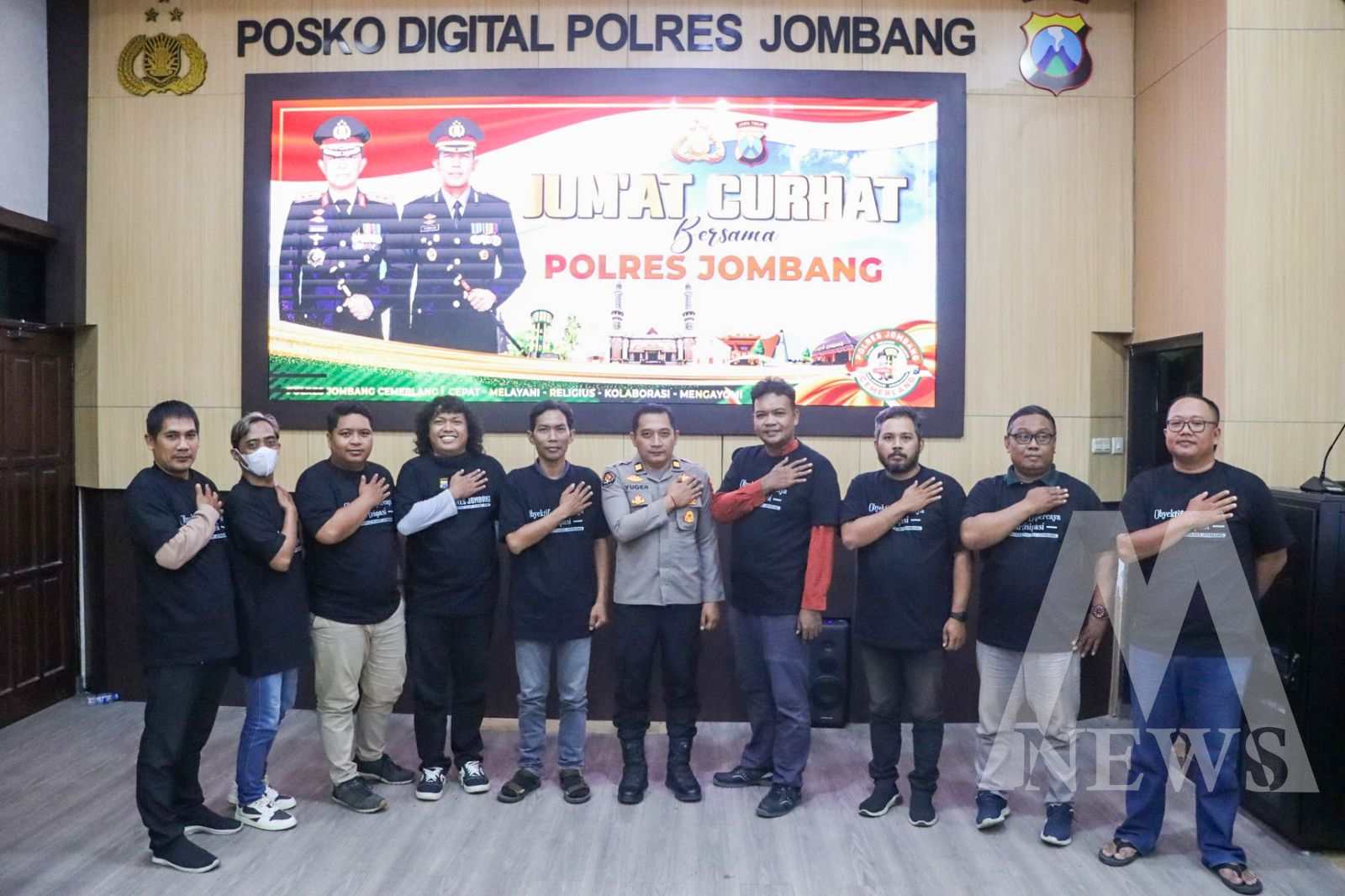 Polres Jombang gelar Jum'at Curhat bareng IJTI munculkan gagasan baru