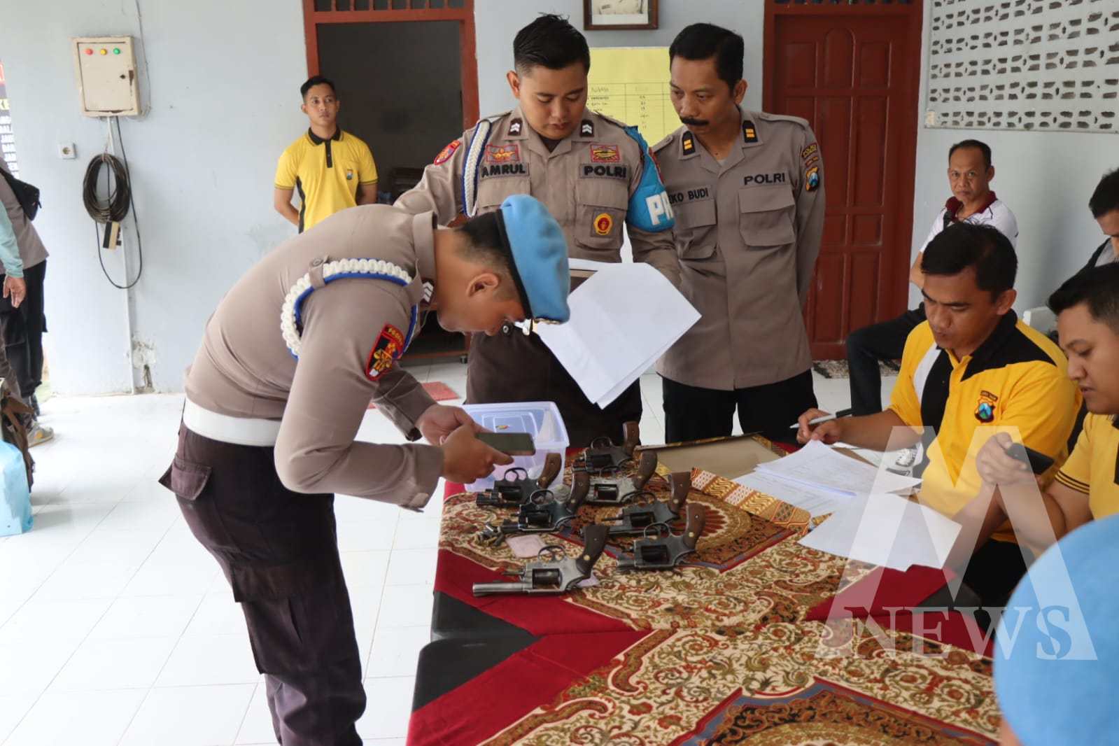 Polres Bojonegoro cek senpi berkala