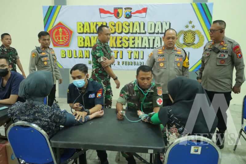 Kapolres Mojokerto AKBP Wahyudi saat tinjau Bakkes