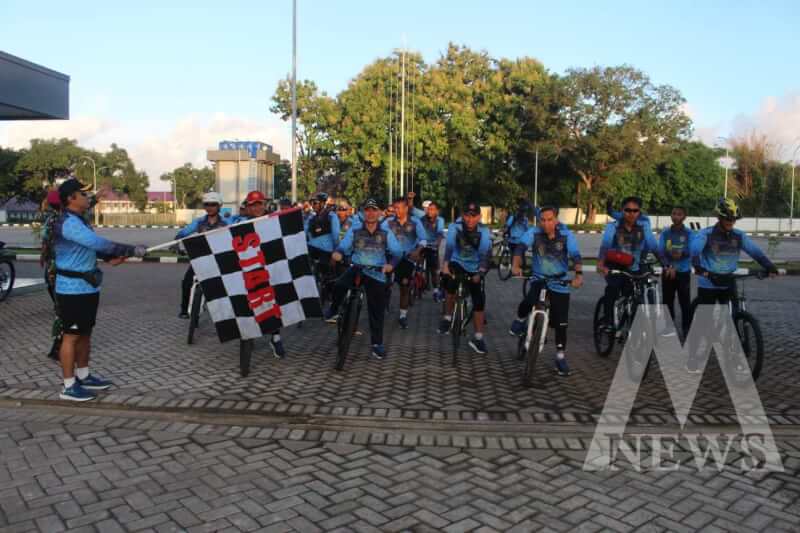 Gowes Gembira Prajurit Satdik 2 Kodiklatal gowes bersama