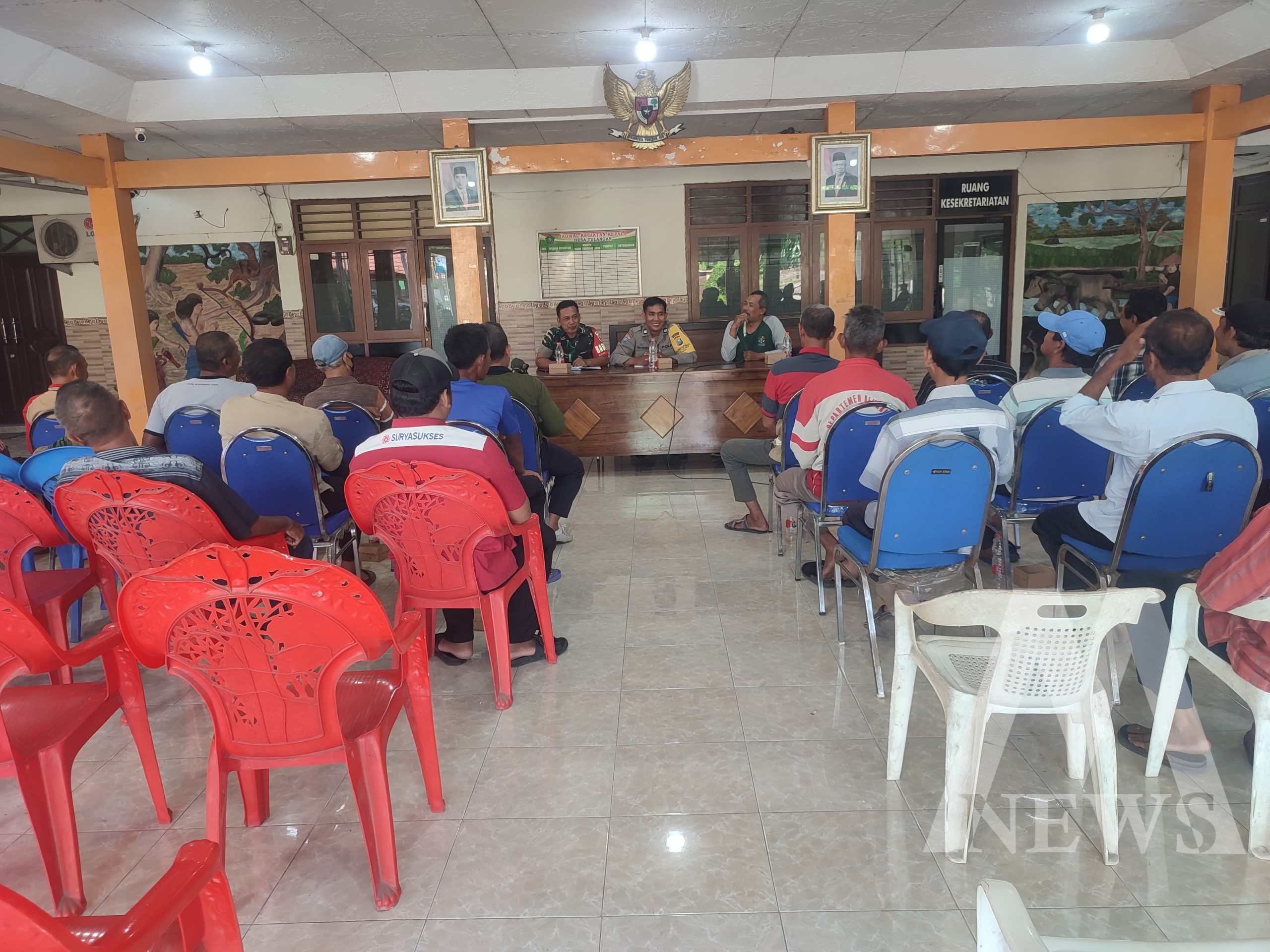 Bhabinkamtibmas Tulangan dan Babinsa gelar bimtek