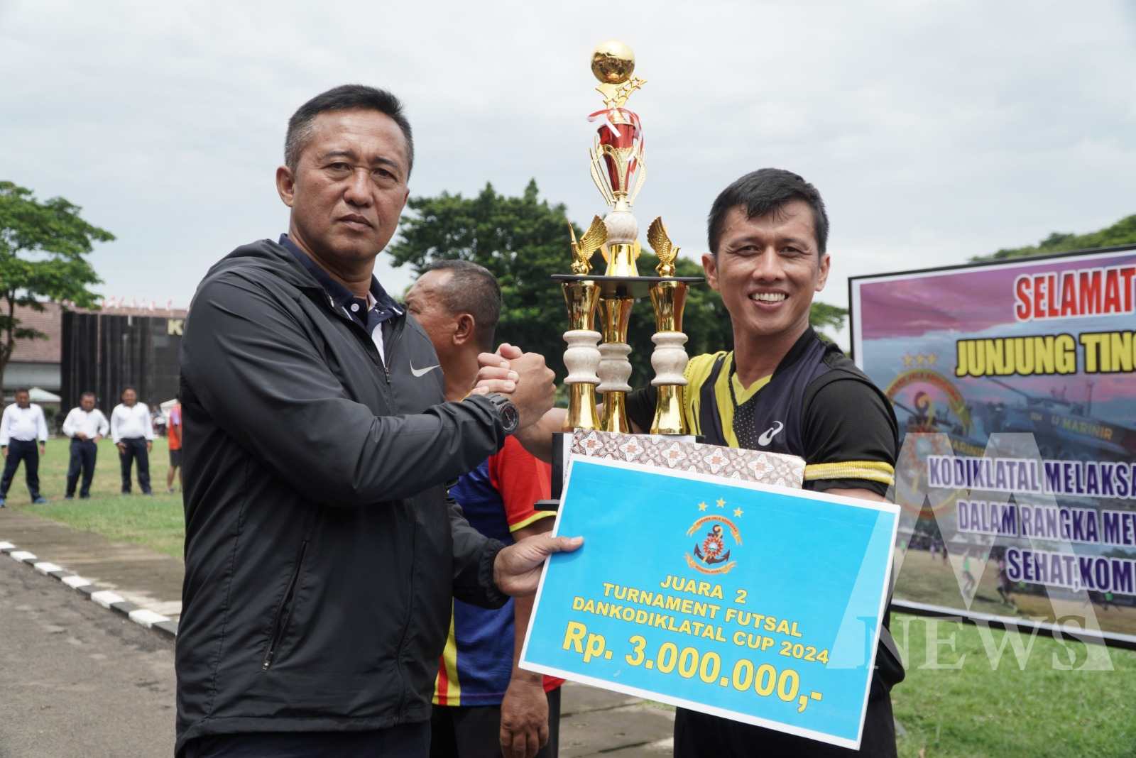 Dankodiklatal Letjen TNI Marinir Nur Alamsyah semangati juara futsal piala Dankodiklatal Cup 2024
