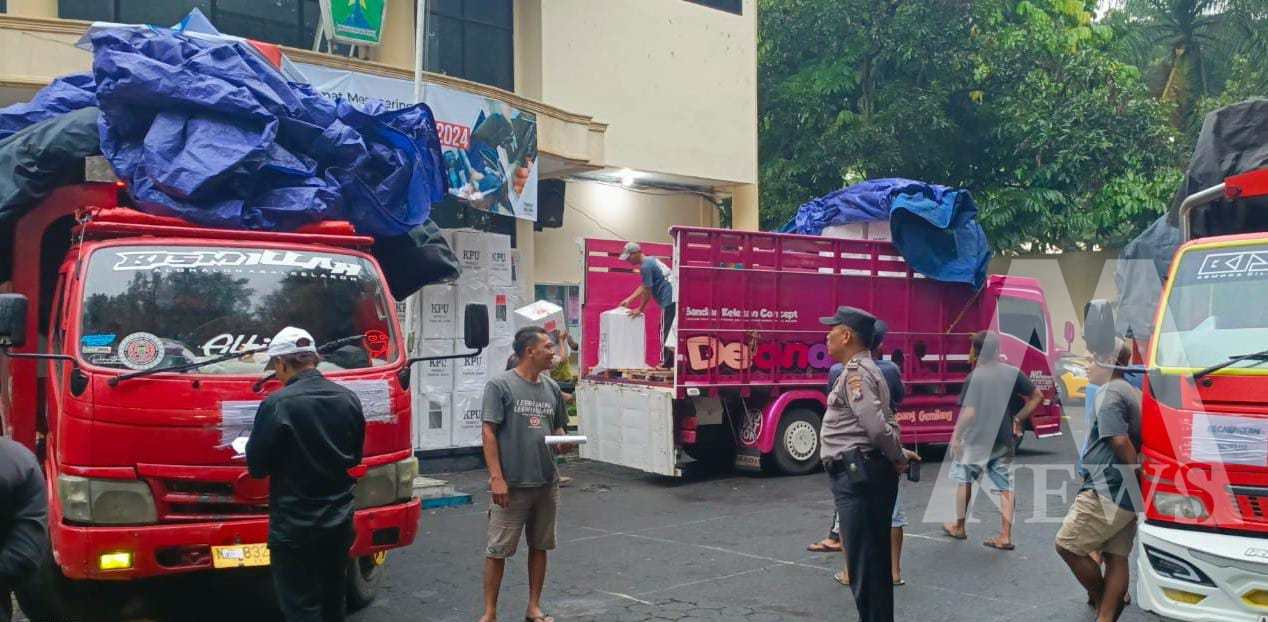 Polresta Malang Kota kawal pendistribusian logistik pemilu